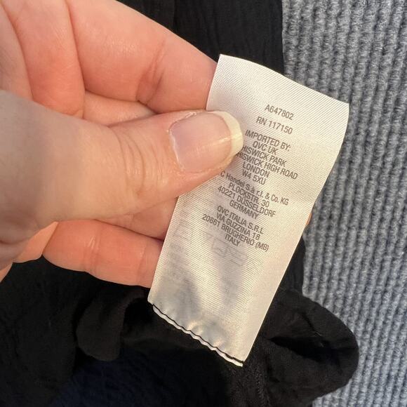 Belle By Kim Gravel Gotta Have It Cotton Gauze Summer Night Shirt Size XL Black - Picture 10 of 10